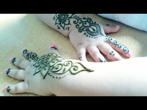 Modele Henne Simple Petite Fille Youtube