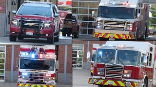 (EQ2B + HORN) Kitchener Fire C123, P11, A11, & R11 Responding