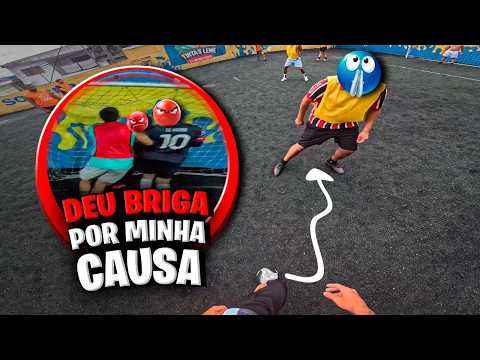 FIZ TANTO GOL QUE DEU BRIGA COM O GOLEIRO - VISÃO DE UM CANHOTO JOGANDO SOCIETY!