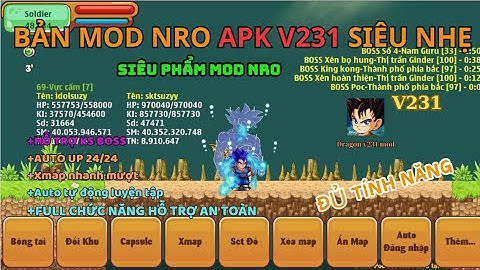 Ngọc Rồng Online - hướng dẫn chi tiết cách tải bản mod Hỗ Trợ trên adr ( bản chuẩn GameHub NRO )