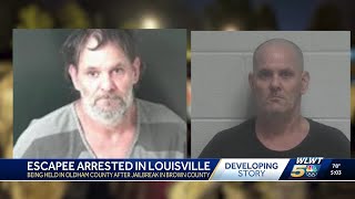 Escaped inmate held in Oldham County after being arrested in Louisville