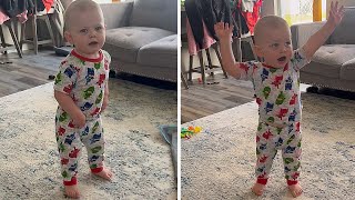 Baby dances to Bruno Mars, shows off adorably impressive moves