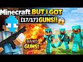 Minecraft But I Got 17 Guns To Survive 😱 | Gun Mod Survival// hindi- english #taggamz #minecraft 