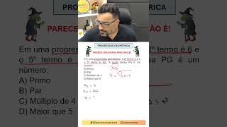 Progressão Geométrica - Razão #math #maths #mathematics #matematika