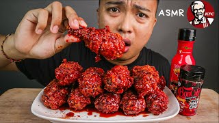 ASMR AYAM CRISPY PEDAS KFC   1 BOTOL SAMYANG & BONCABE MAX END! MUKBANG AYAM KFC SAOS SAMYANG