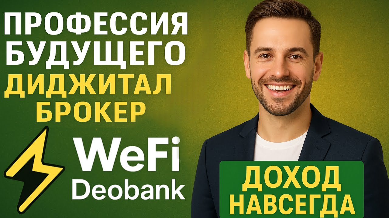 Digital Broker в DeoBank WeFi: Профессия будущего с пассивным доходом на всю жизнь
