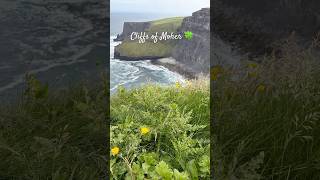 One of Irelands greatest wonders ! 🍀🇮🇪💚 #travel #ireland #cliffsofmoher
