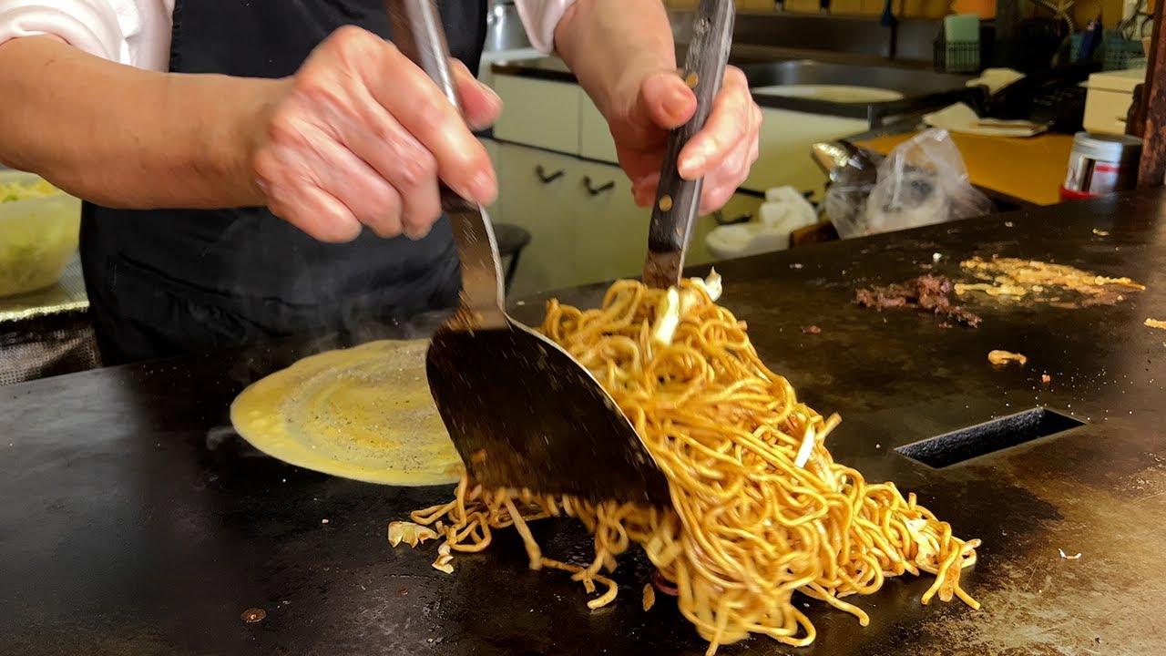 寂れた商店街でも繁盛店!!【お好み焼き みよし】肉卵台付き600円【三津浜焼き】松山で食べたいB級グルメ【愛媛・松山市】