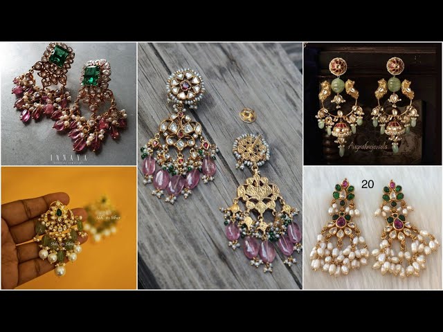 Related image | Gold earrings designs, Latest earrings design, Handmade  gold jewellery