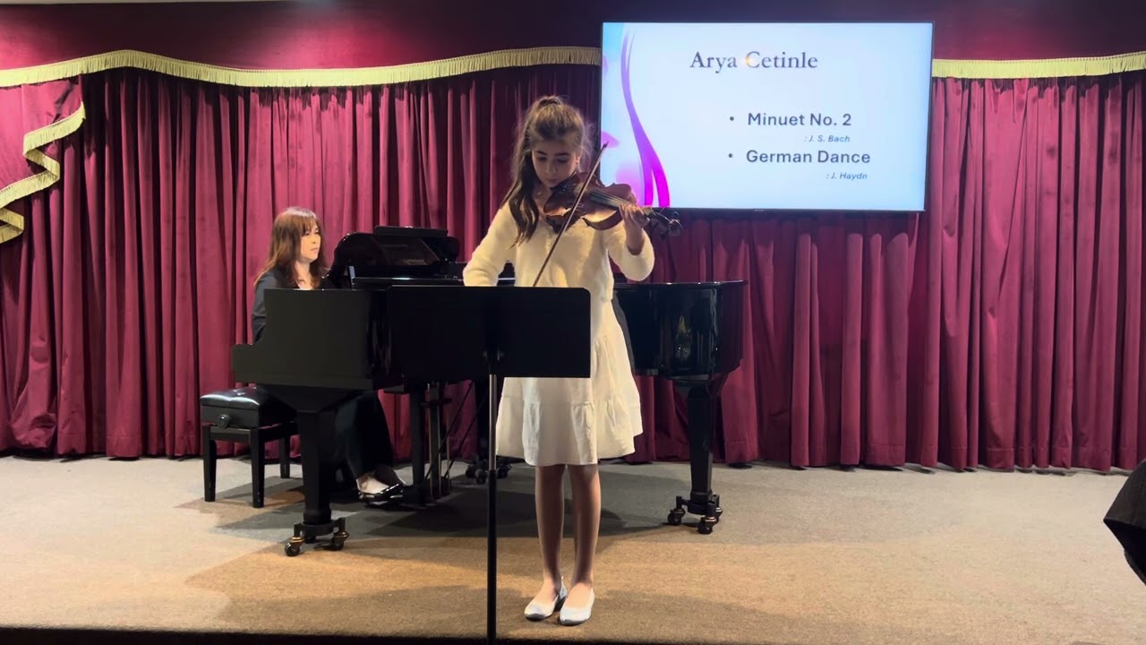 Arya Cetinle | Minuet No.2 | German Dance | Violin Lessons
