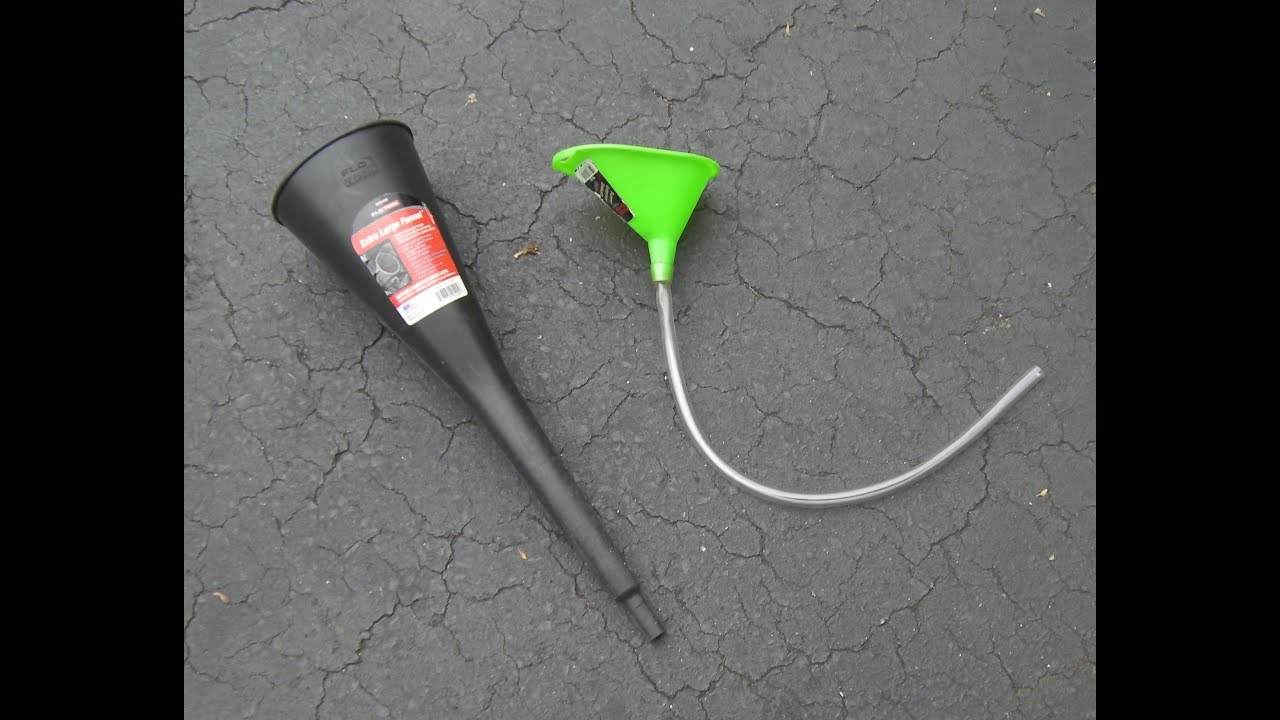 How to modify a small funnel with a piece of vinyl tubing YouTube