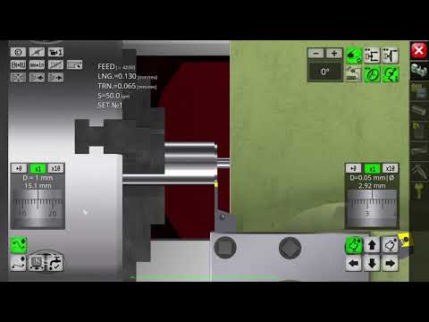 1K62 Lathe Machine Simulator Pieza 2 - YouTube