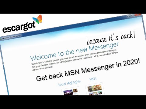 Get Back MSN Messenger In 2020!