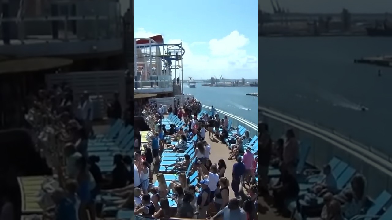 Carnival Mardi Gras sail away!! #cruiseship  #carnivalmardigras #carnivalcruise #cruise #cruisevlog
