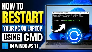 How to Restart Your PC or Laptop Using CMD in Windows 11 | Command Prompt Restart Trick
