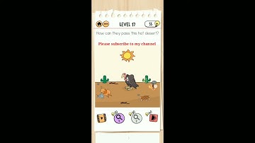 Brain Test 2 Level 17 How can they pass this hot desert