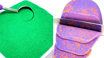 Very Satisfying and Relaxing Compilation 109 Kinetic Sand ASMR Cutting Squishing Scooping Sounds