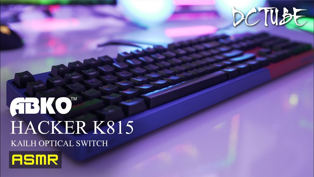 [ASMR] ABKO HACKER K815 기계식 키보드 타건음 소리 (카일 광축)