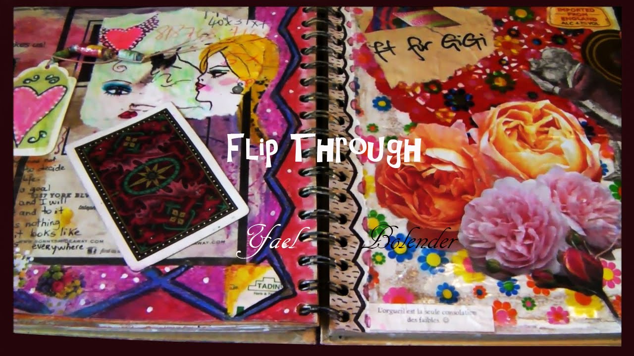 Pinterest-Like Journal FLIP THROUGH & Update on Collaged Pages, Paris