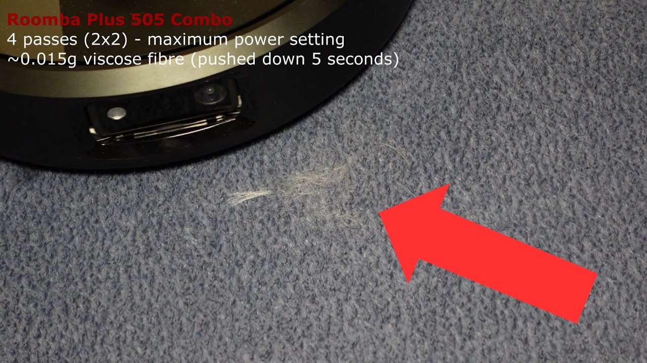 Watch iRobot Roomba Plus 505 Combo - fibre pickup test - vs Roomba S9 and 10 Max on YouTube