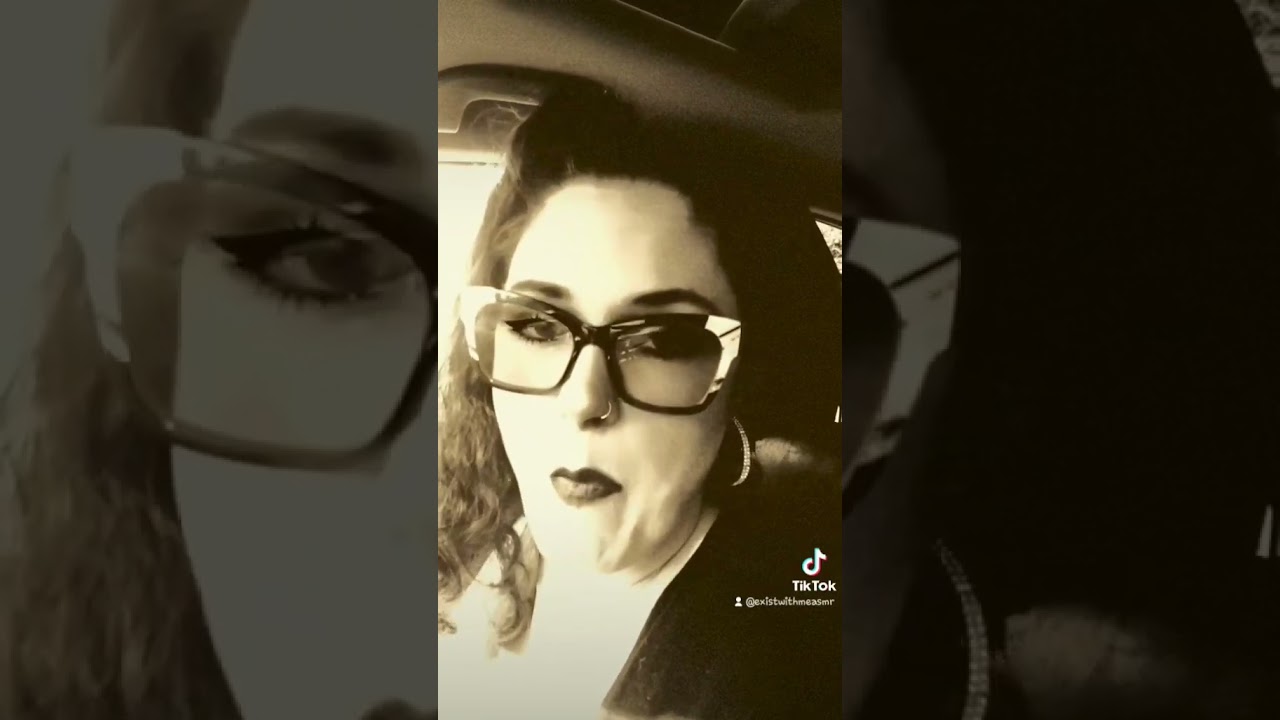 Snapping Cracking Bubble Gum ASMR Sepia Tone 