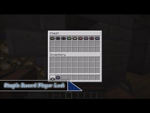 Minecraft: Simple Record Player/Jukebox Lock Tutorial