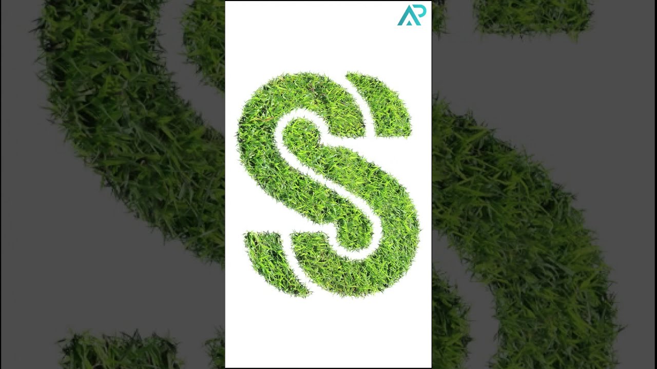 🚨 How to Create Green Grass Text Effect 🚨 