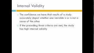 Causality and Internal validity