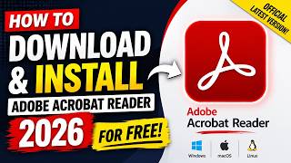 How to Download and Install Adobe Acrobat Reader 2026 Free on Windows 10/ 11 (Step-by-Step Tutorial)