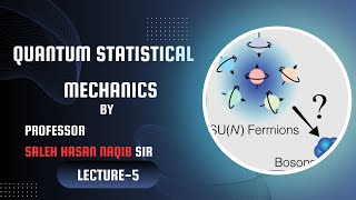 Lecture-5 Quantum Statistical Mechanics Lecture by Professor Saleh Hasan Naqib Sir #quantumphysics