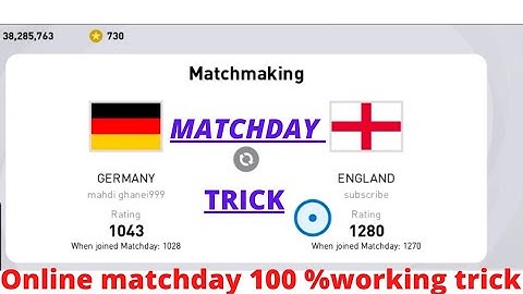 HOW TO FIND OPPONENT IN ONLINE MATCHDAY,100% WORKING TRICK TO FIND OPPONENT FASTER IN MATCHDAY,pes21
