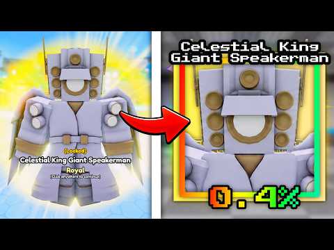 I Unlocked 0.4% CELESTIAL KING SPEAKERMAN In Skibidi Masters Tower Defense..