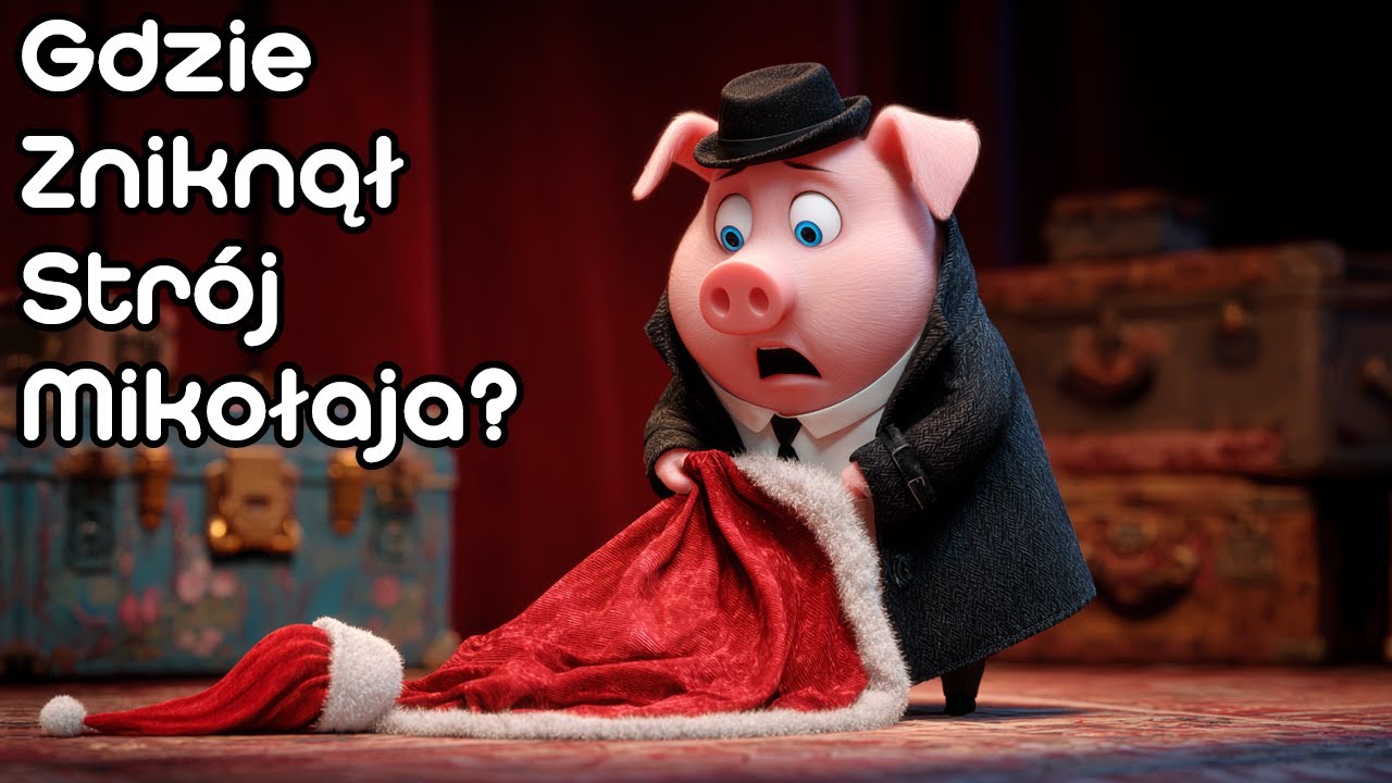 🐷 Detektyw Chrumpciok i Zaginiony Strój Mikołaja 🎅🏽 | Bajka do słuchania dla dzieci 🌙 | Audiobook 🎶