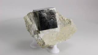 Pyrite Cubes on Matrix