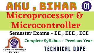 Lec - 01 Microprocessor and Microcontroller |Complete Syllabus| AKU BIHAR | EE , ECE - 5th Semester|