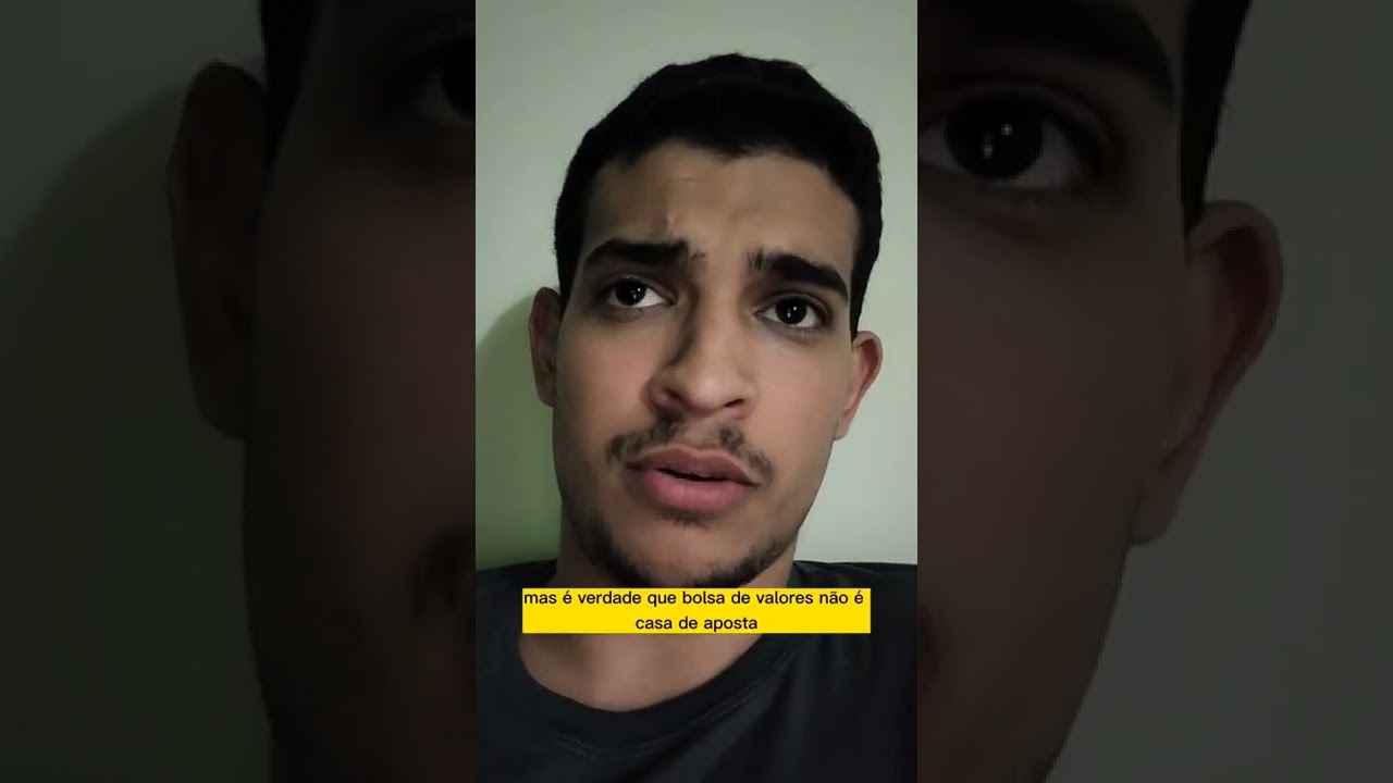 Bolsa de valores não é casa de aposta! 