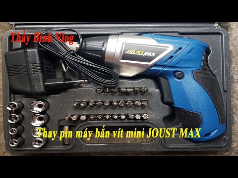 Video Thay pin máy bắn vít mini JOUST MAX 45 In 1 ngon rẻ - youtube