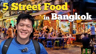Best of its kind!! 5 Menus in 5 Street food vendor in Bangkok. All of my friends love it here!!!