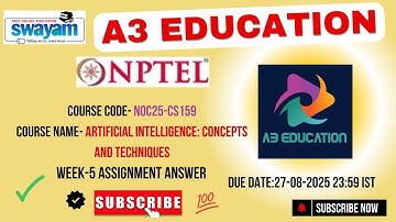 NPTEL Artificial Intelligence: Concepts & Techniques Week 5 Assignment Answers | noc25-cs159