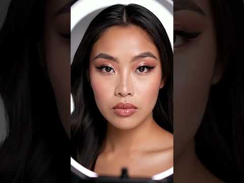 The girl is doing makeup. Tell me in the comments how you liked the makeup. If you like it,