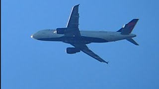 Delta Airlines Airbus A320-211 N329NW DL2498 LGA-DTW FOPP whistling sound Happy Airbus A320 day