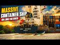 Extremely Dangerous Overtaking of Container Ship on the Long Tau River | Can Gio