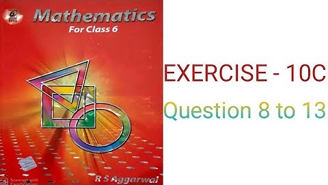 class 6 math (rs aggarwal) exercise 10C question 8 to 13 solution||ratio and proportion