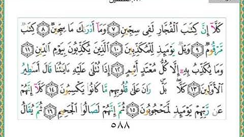 سورة المطففين 83 سعد الغامدي