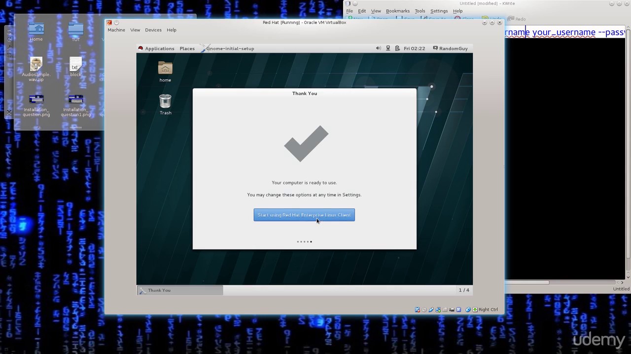 create a red hat virtual machine part 3 YouTube