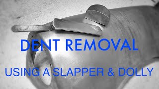 Dent repair using a slapper