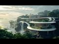 Inside a $120M Futuristic Ocean Cliff Mansion | Luxury House Tour
