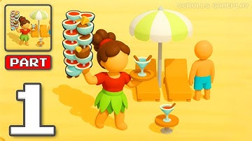 Hawaii Bar - Gameplay Walkthrough Part 1 - Serve Chill Tropical Vibes (iOS, Android)