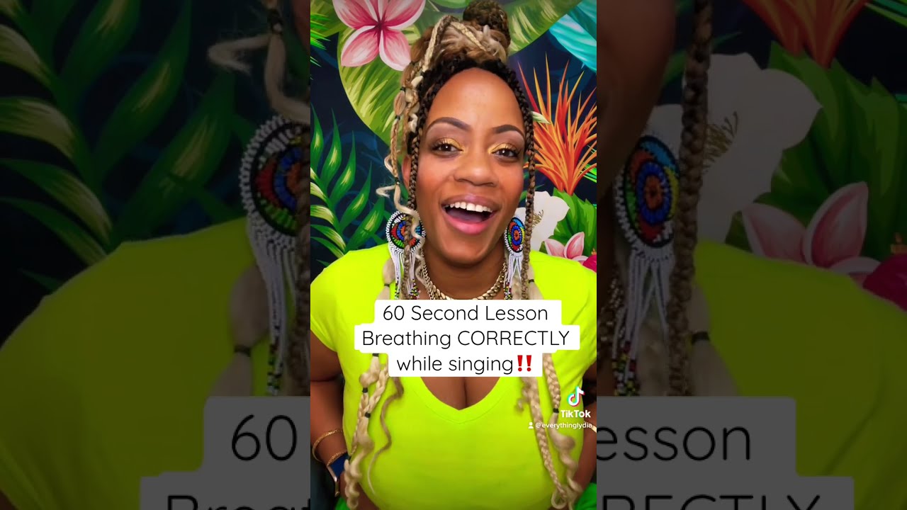 How To Breathe Correctly While Singing 60 Second Lesson Vocalcoach Breathingexercises