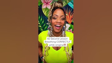 Thumbnail of How To Breathe Correctly While Singing | 60 Second Lesson #vocalcoach #breathingexercises